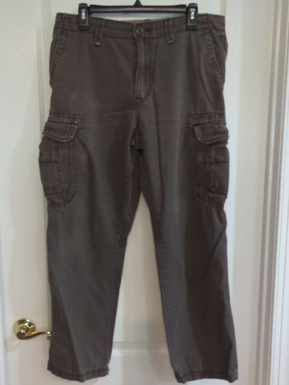 Union Bay Men's Cargo Pants in Dark Gray - Casual Utility Style Sz 32x30